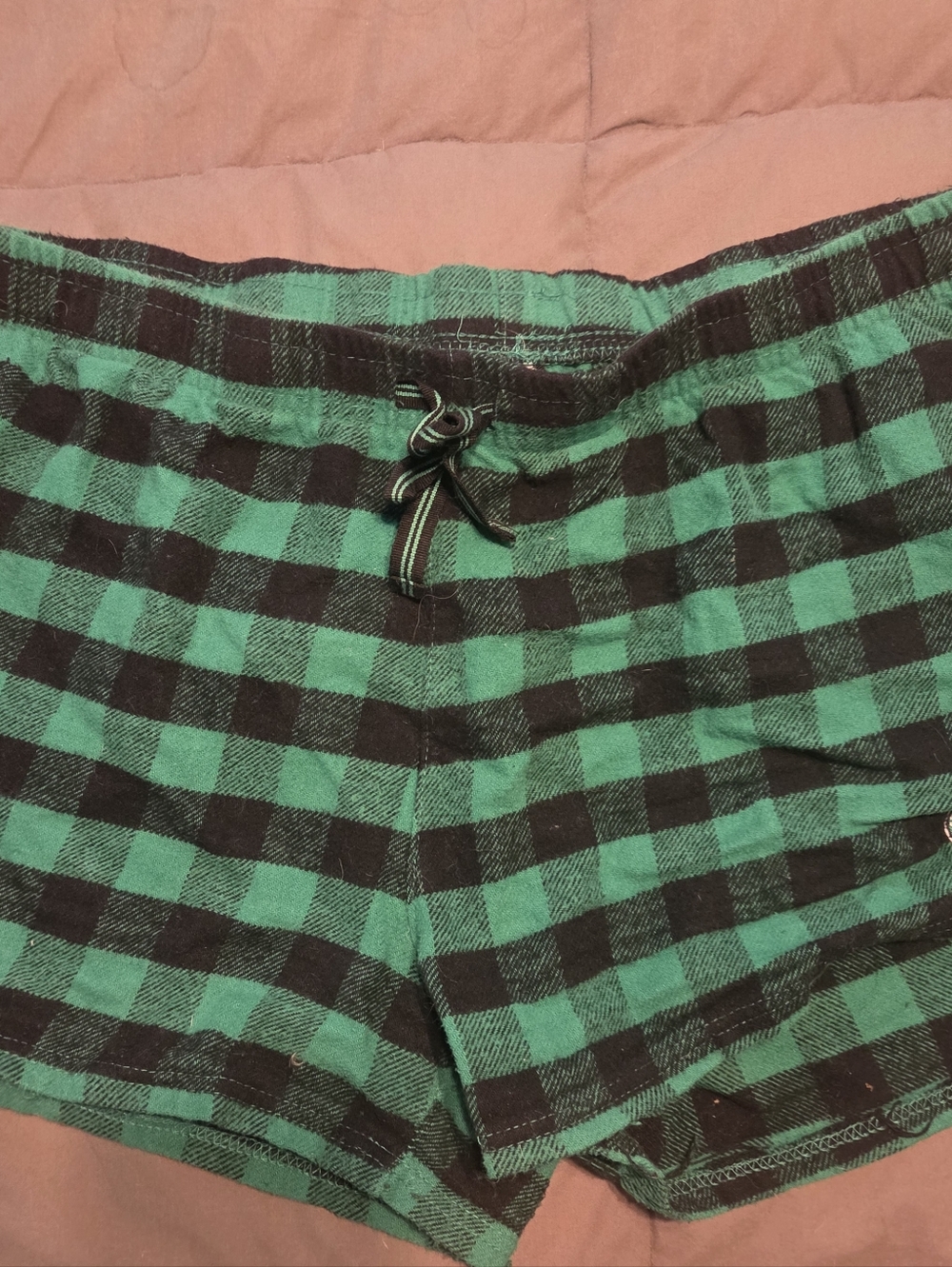 NBA Green and Black Plaid Women's Athletic Shorts